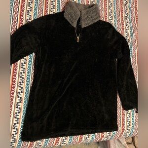 Cozy fuzzy fleece sweatshirt zip next size M